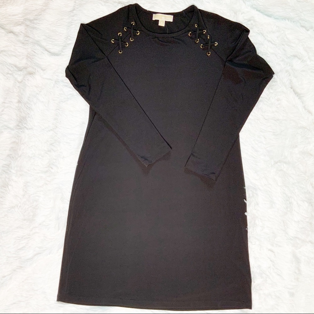 MICHAEL BY MICHAEL KORS DRESS LACE-UP ACCENTS NWT